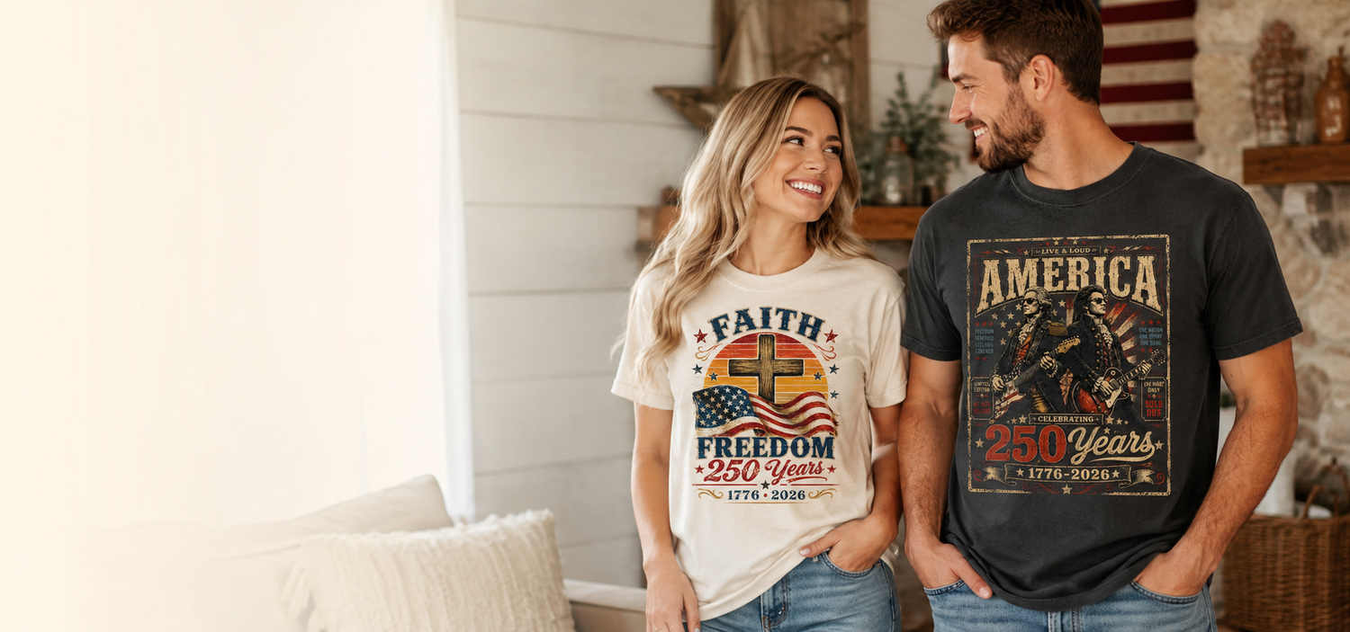 America 250th Graphic Tees