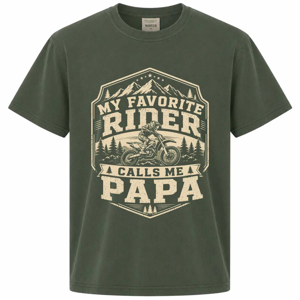 Adventure Dirt Bike Papa Shirt Off Road Racing Grandpa Gift Graphic Tee