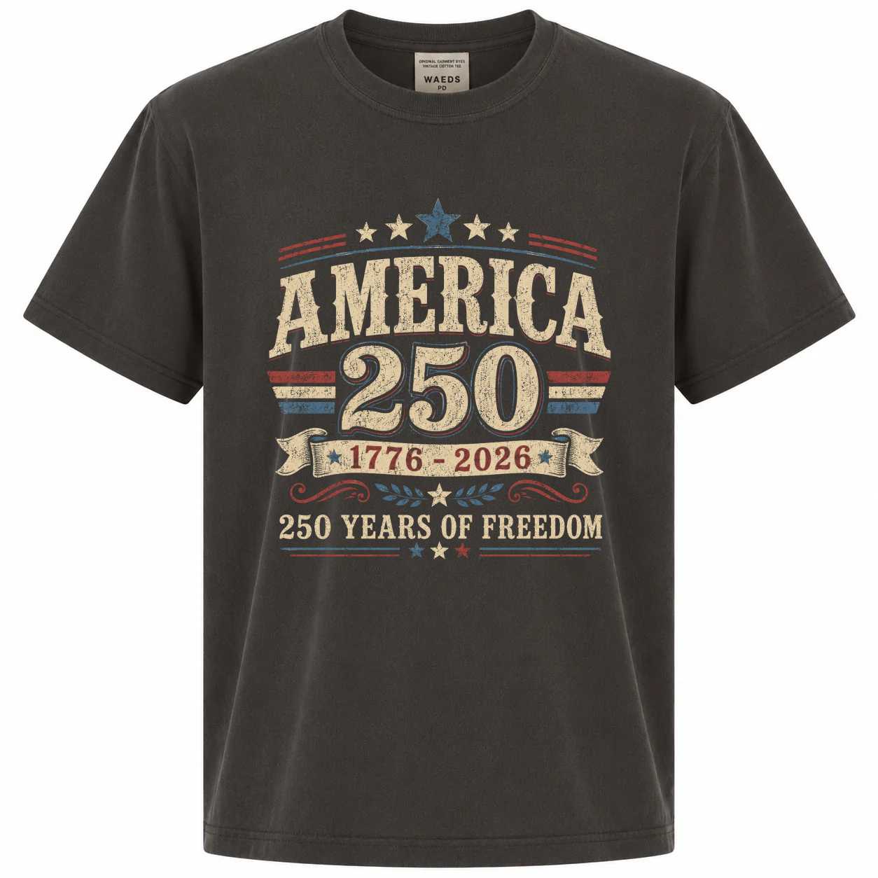 America 250 Vintage Distressed Heritage T-Shirt, Patriotic 1776 to 2026 Anniversary Graphic Tee for Men and Women