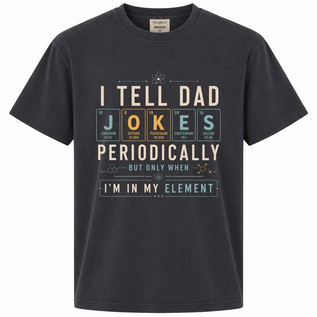 Chemistry Dad Sweatshirt Funny Science Humor Graphic Minimal Modern Typography Gift for Fathers STEM Teachers and Engineers