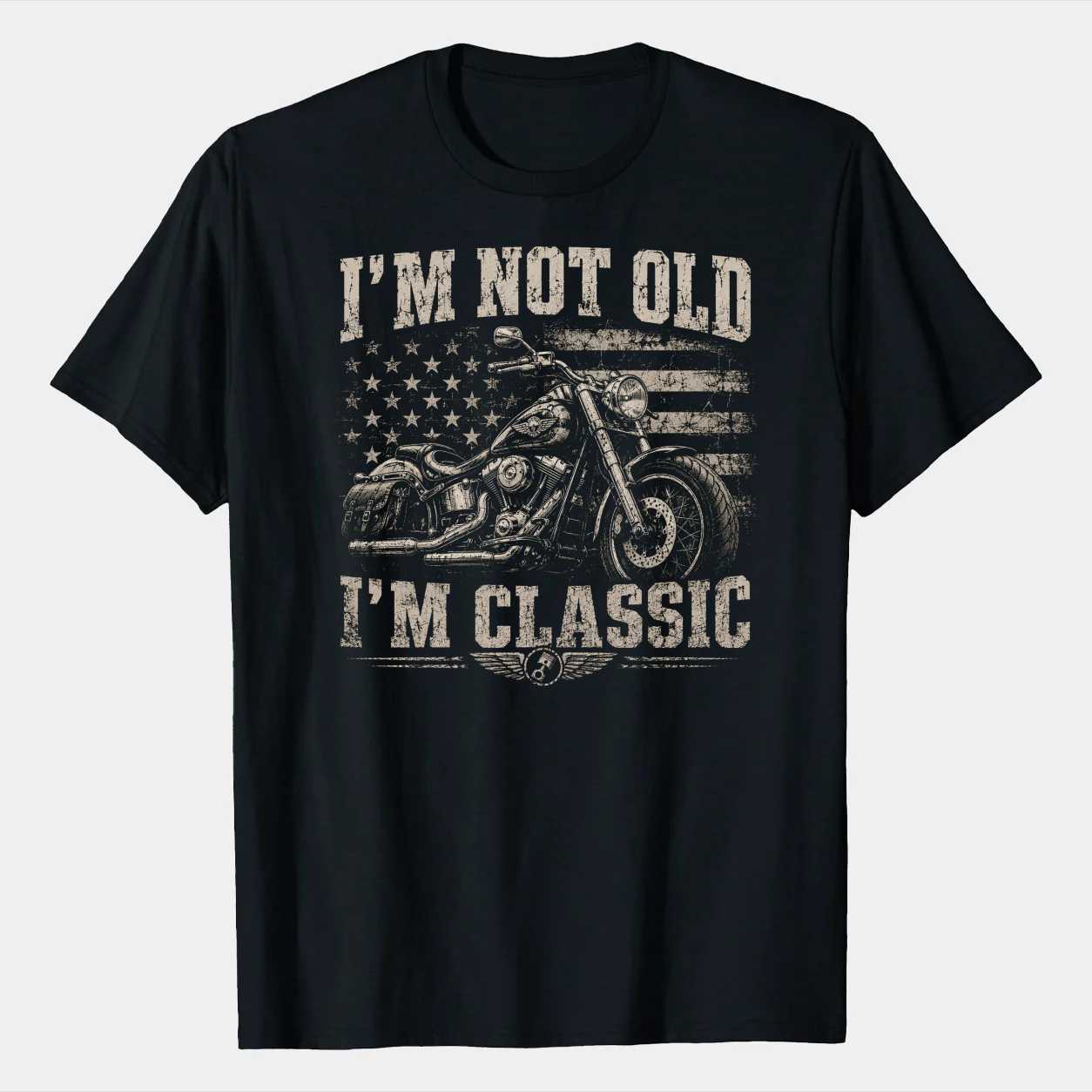 I'm Not Old T-Shirt for Motorcycle Enthusiasts - Classic Bike Design, Vintage Style