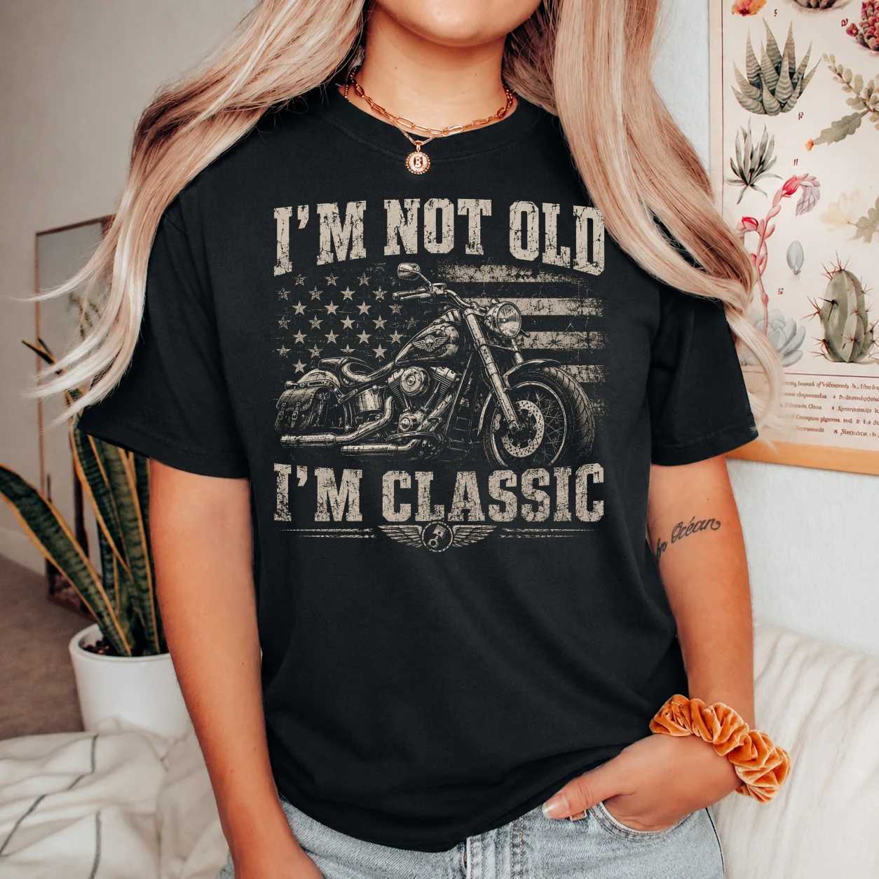 I'm Not Old T-Shirt for Motorcycle Enthusiasts - Classic Bike Design, Vintage Style