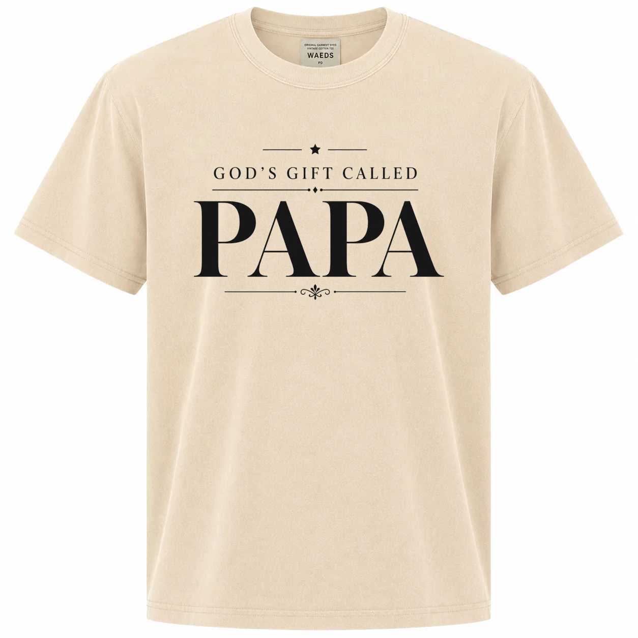 Faith Inspired Papa T Shirt Meaningful Fathers Day Gift Modern Typography Design