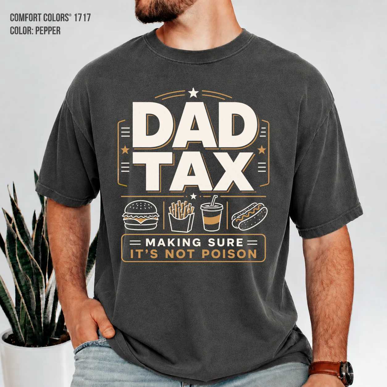 Funny Daddy Dad Tax Sweatshirt Food Lover Father Gift Making Sure It's Not Poison