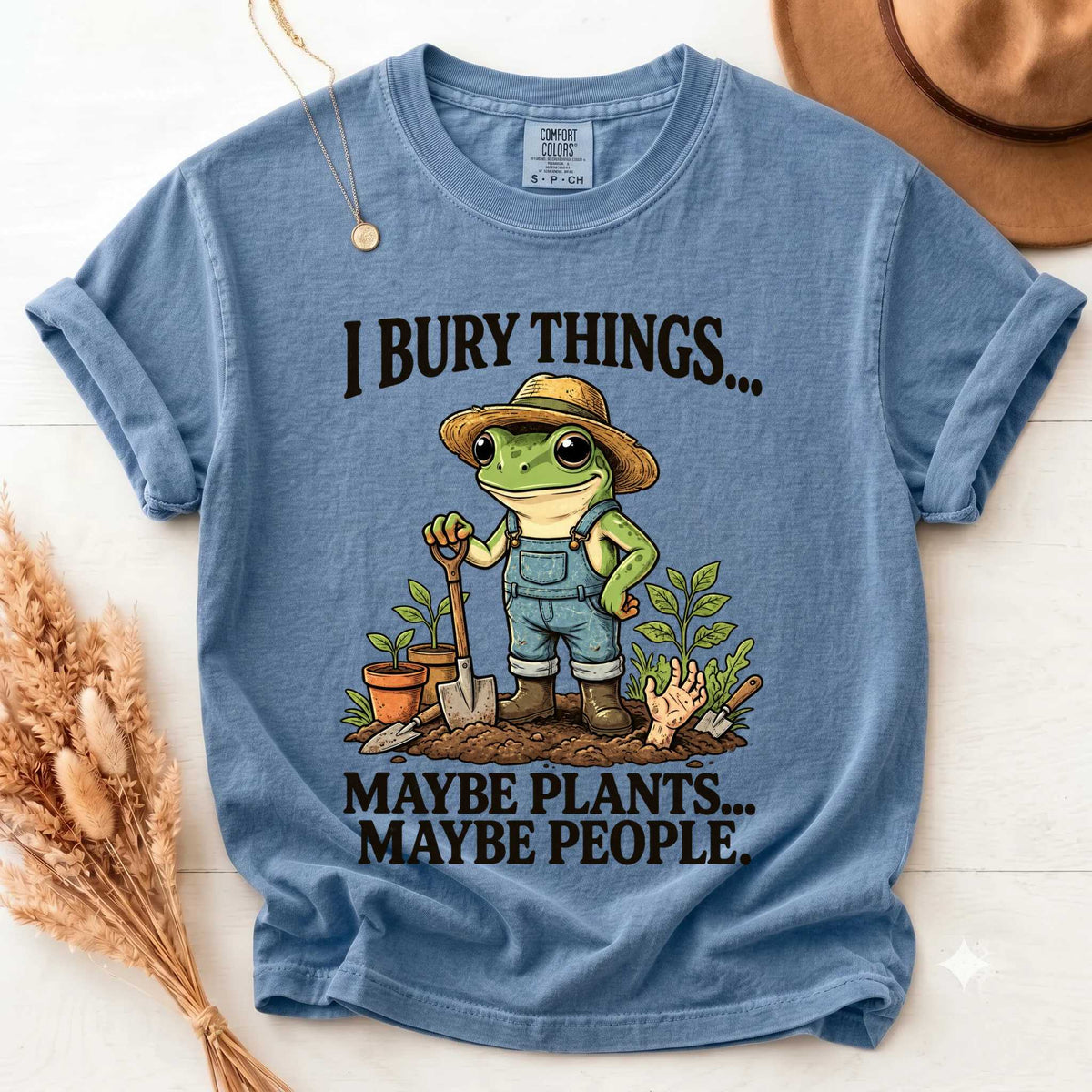 Frog Shirt - Quirky Design for Garden Lovers | Soft Cotton | Unique