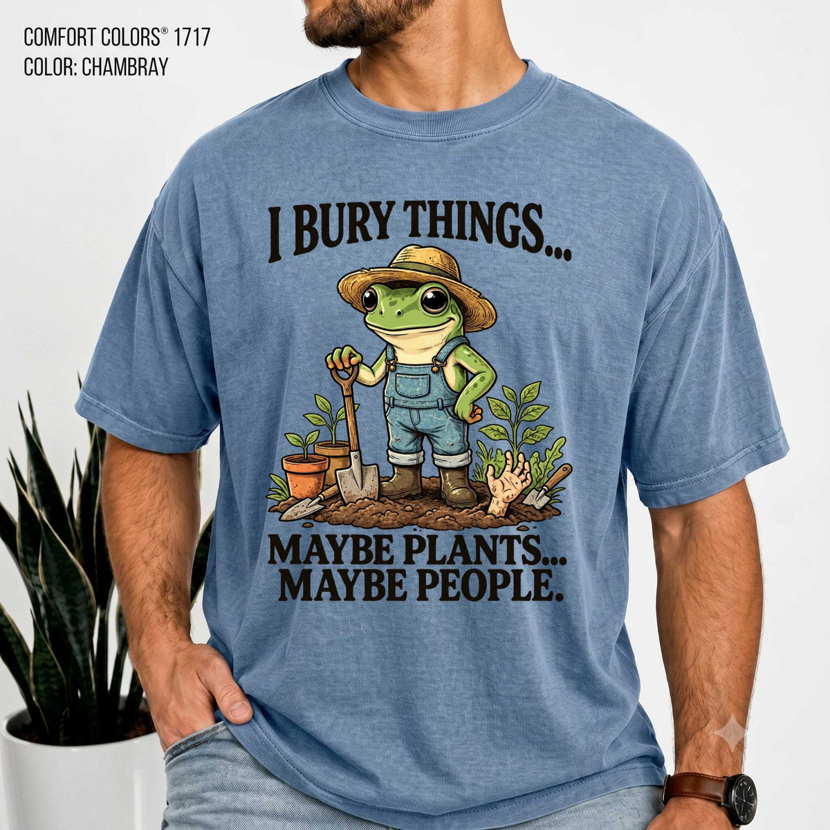 Frog Shirt - Quirky Design for Garden Lovers | Soft Cotton | Unique