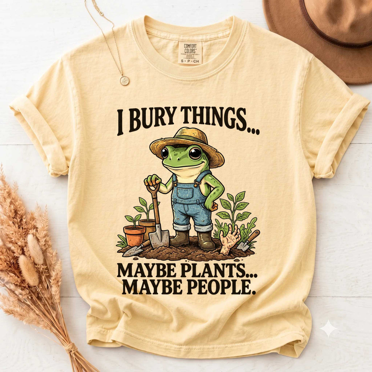 Frog Shirt - Quirky Design for Garden Lovers | Soft Cotton | Unique