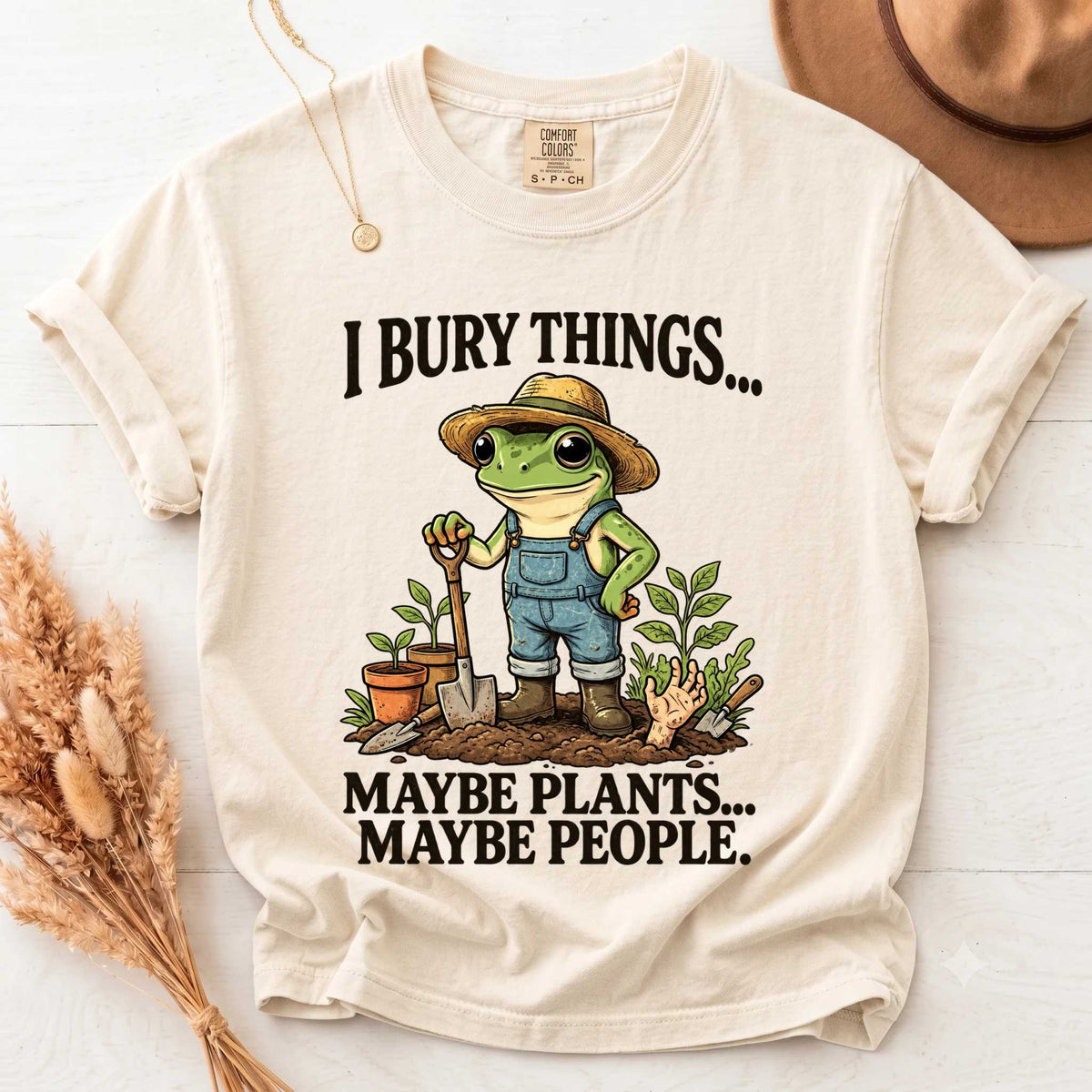 Frog Shirt - Quirky Design for Garden Lovers | Soft Cotton | Unique