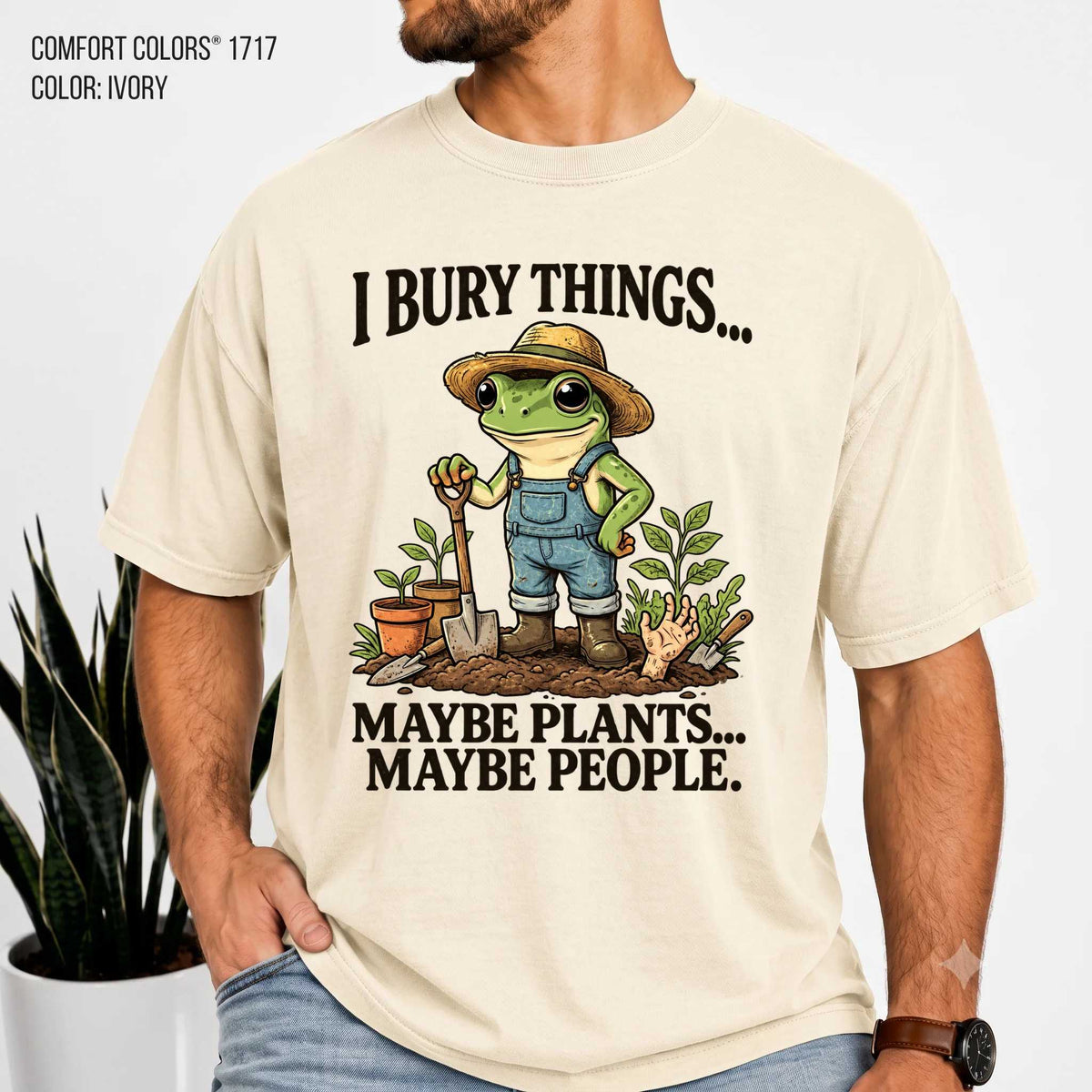 Frog Shirt - Quirky Design for Garden Lovers | Soft Cotton | Unique