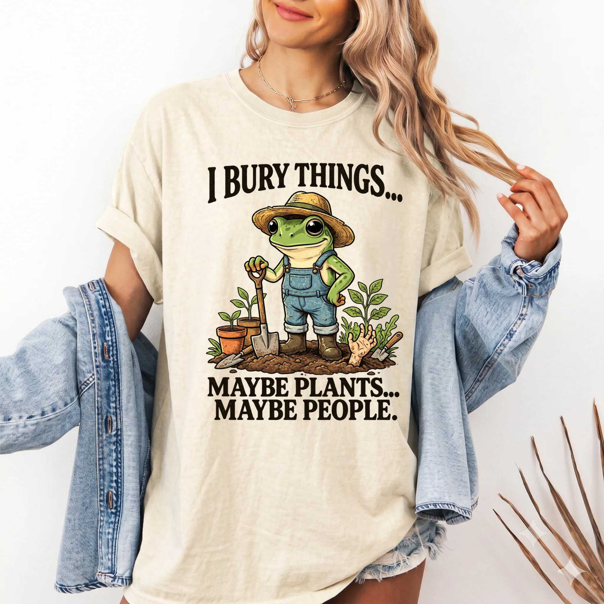 Frog Shirt - Quirky Design for Garden Lovers | Soft Cotton | Unique