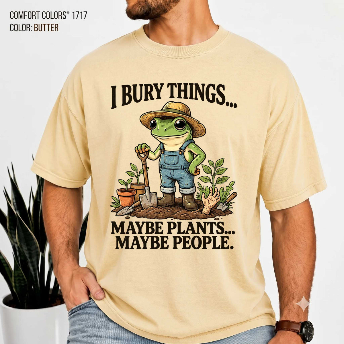 Frog Shirt - Quirky Design for Garden Lovers | Soft Cotton | Unique