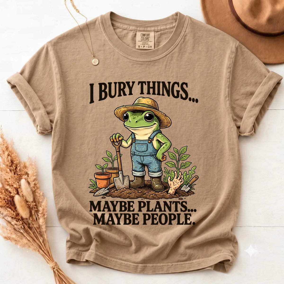 Frog Shirt - Quirky Design for Garden Lovers | Soft Cotton | Unique