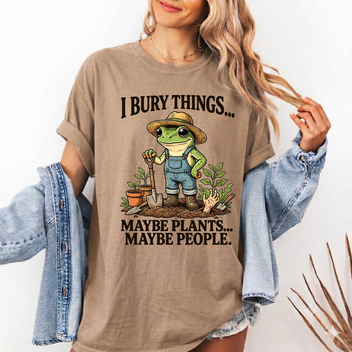 Frog Shirt - Quirky Design for Garden Lovers | Soft Cotton | Unique