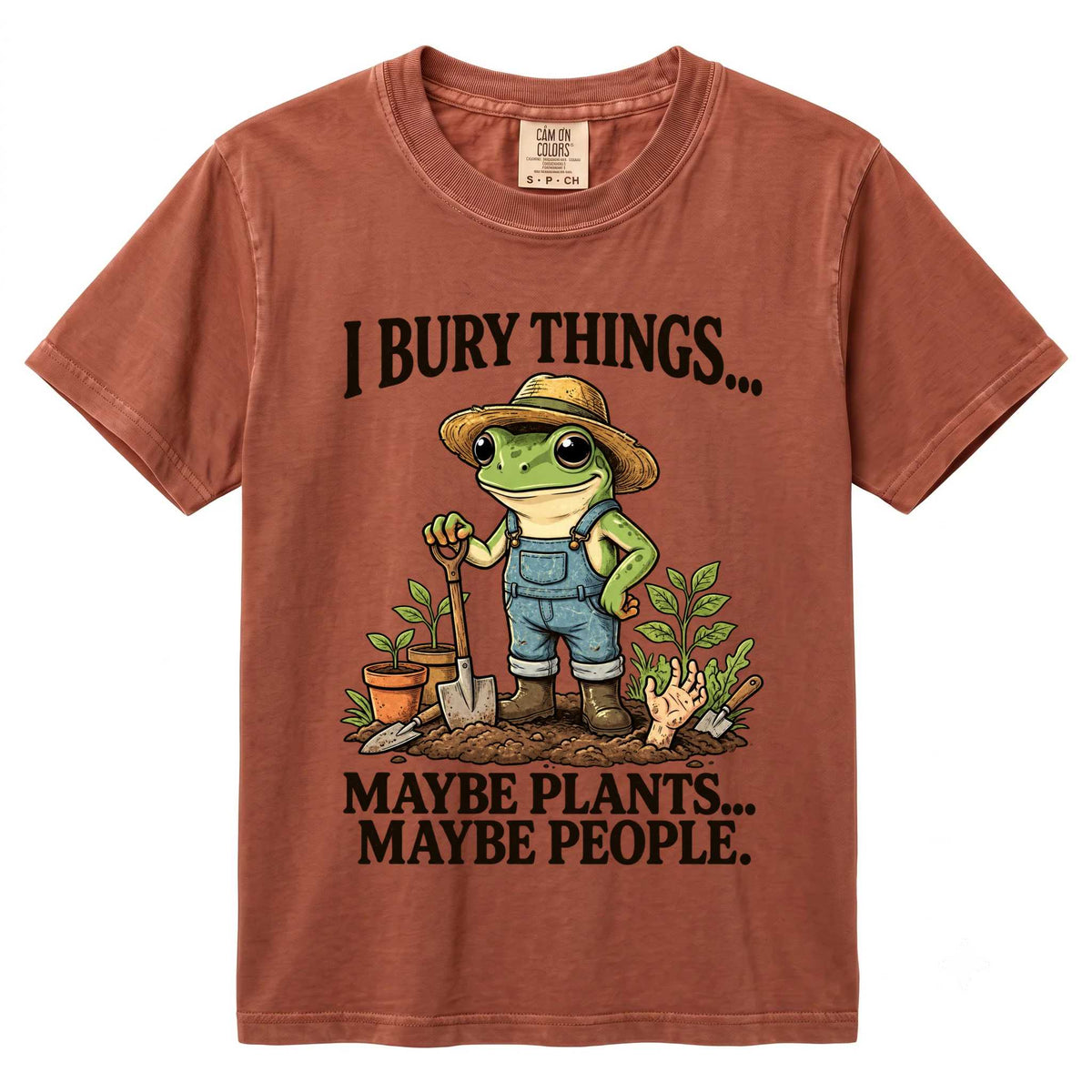 Funny Frog Comfort Colors Shirt - Perfect for Garden Lovers | Humorous Design | Gift Idea