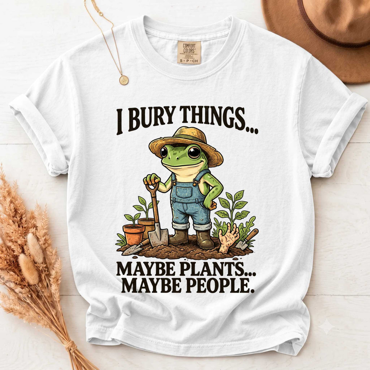 Frog Shirt - Quirky Design for Garden Lovers | Soft Cotton | Unique