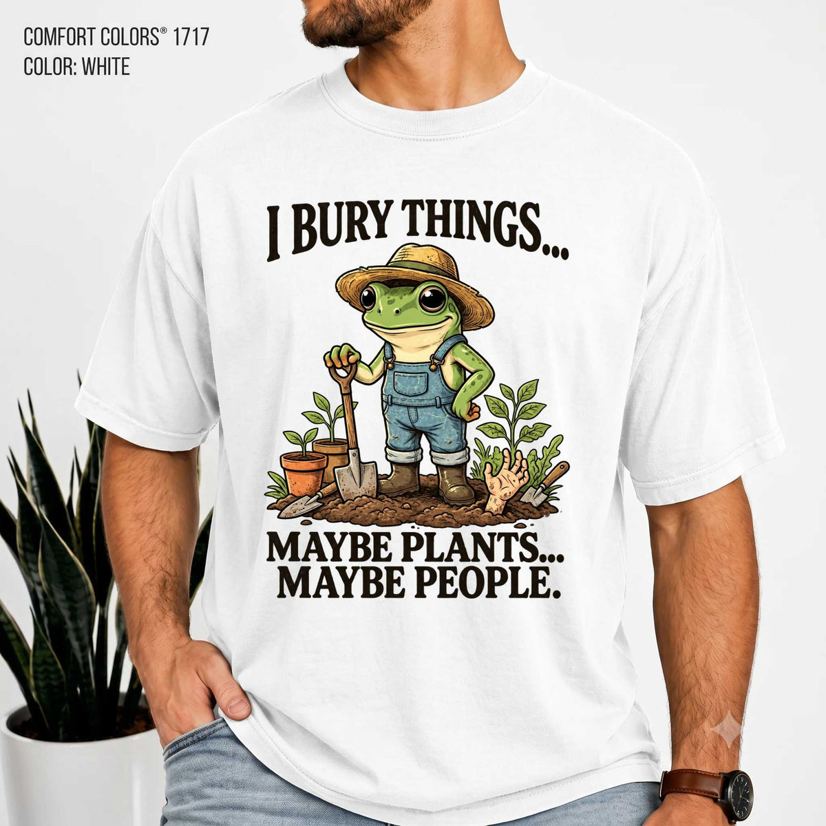 Frog Shirt - Quirky Design for Garden Lovers | Soft Cotton | Unique