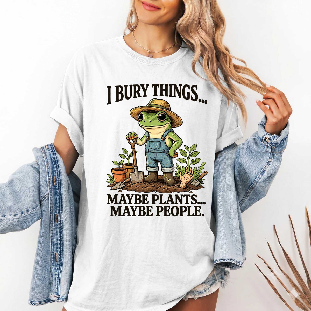 Frog Shirt - Quirky Design for Garden Lovers | Soft Cotton | Unique