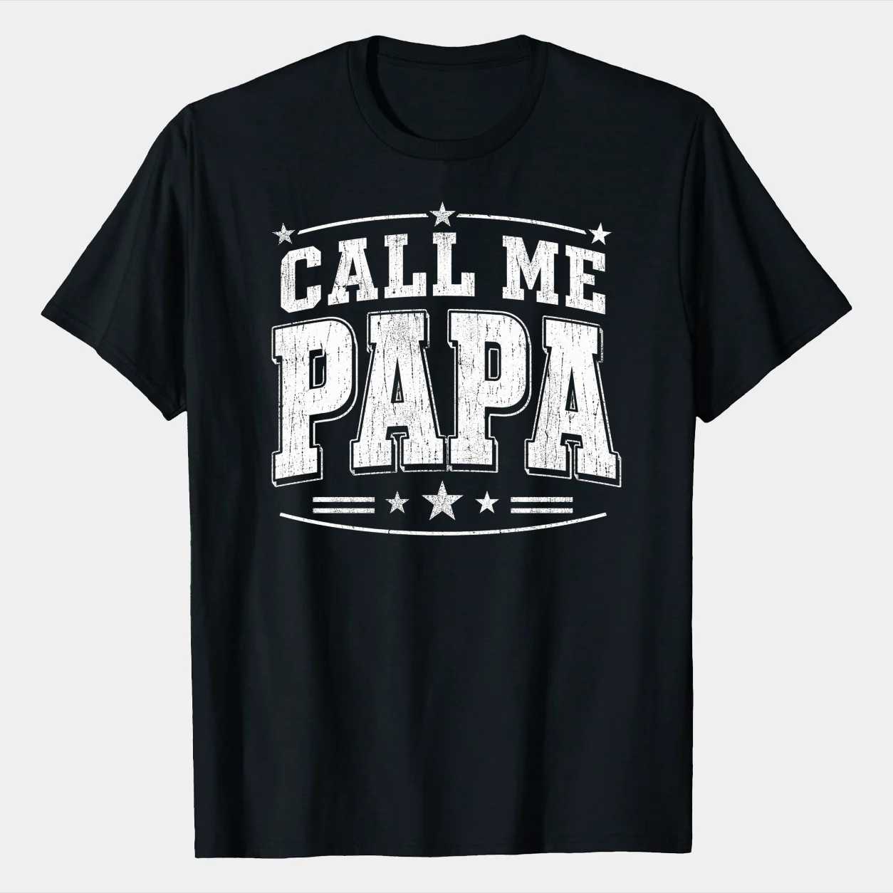Funny Papa Shirt for Men Vintage Distressed Papa Humor Tee Cool Grandfather Gift for Father's Day