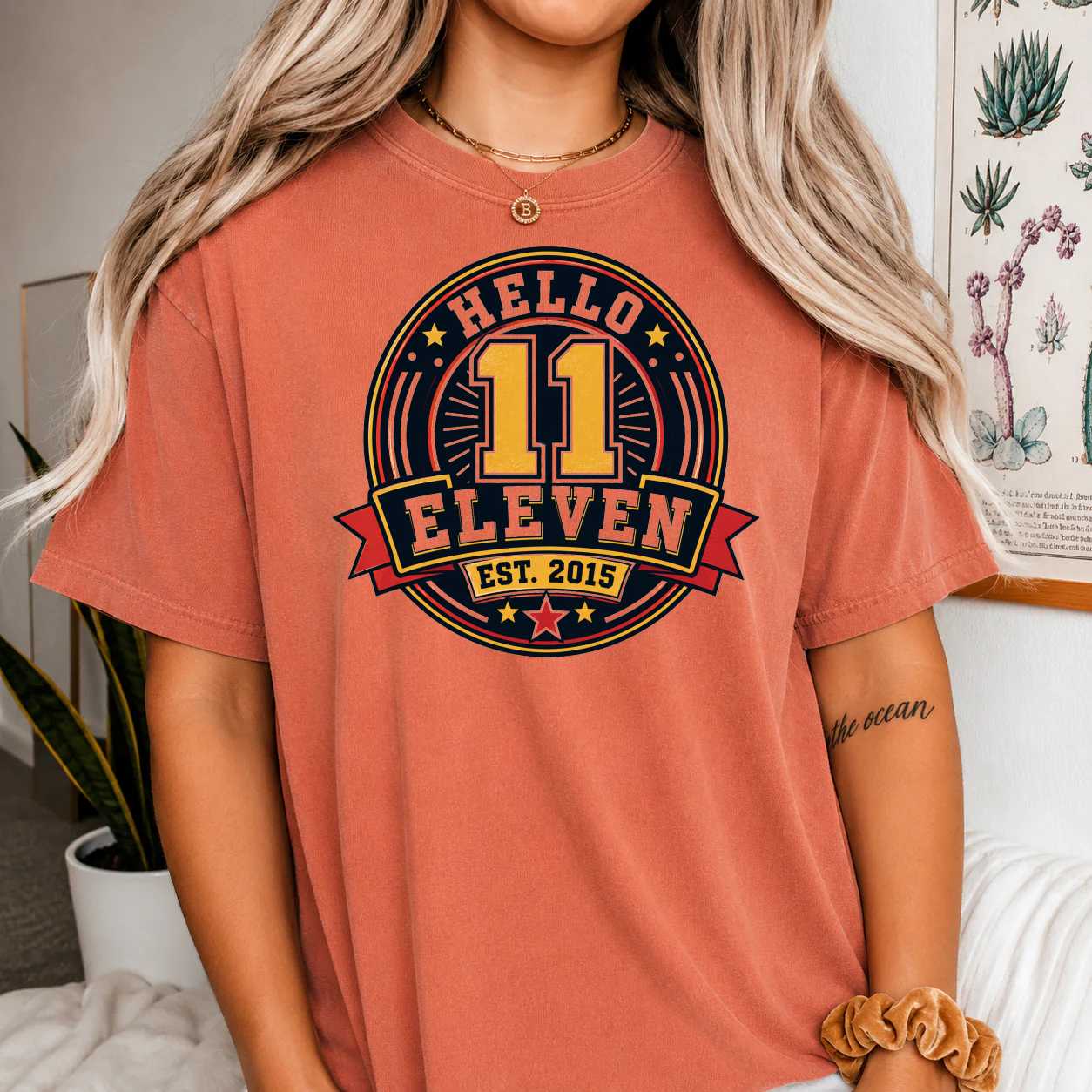 Hello Eleven Western Birthday Shirt Est 2015 Cowgirl Party Tee for Girls