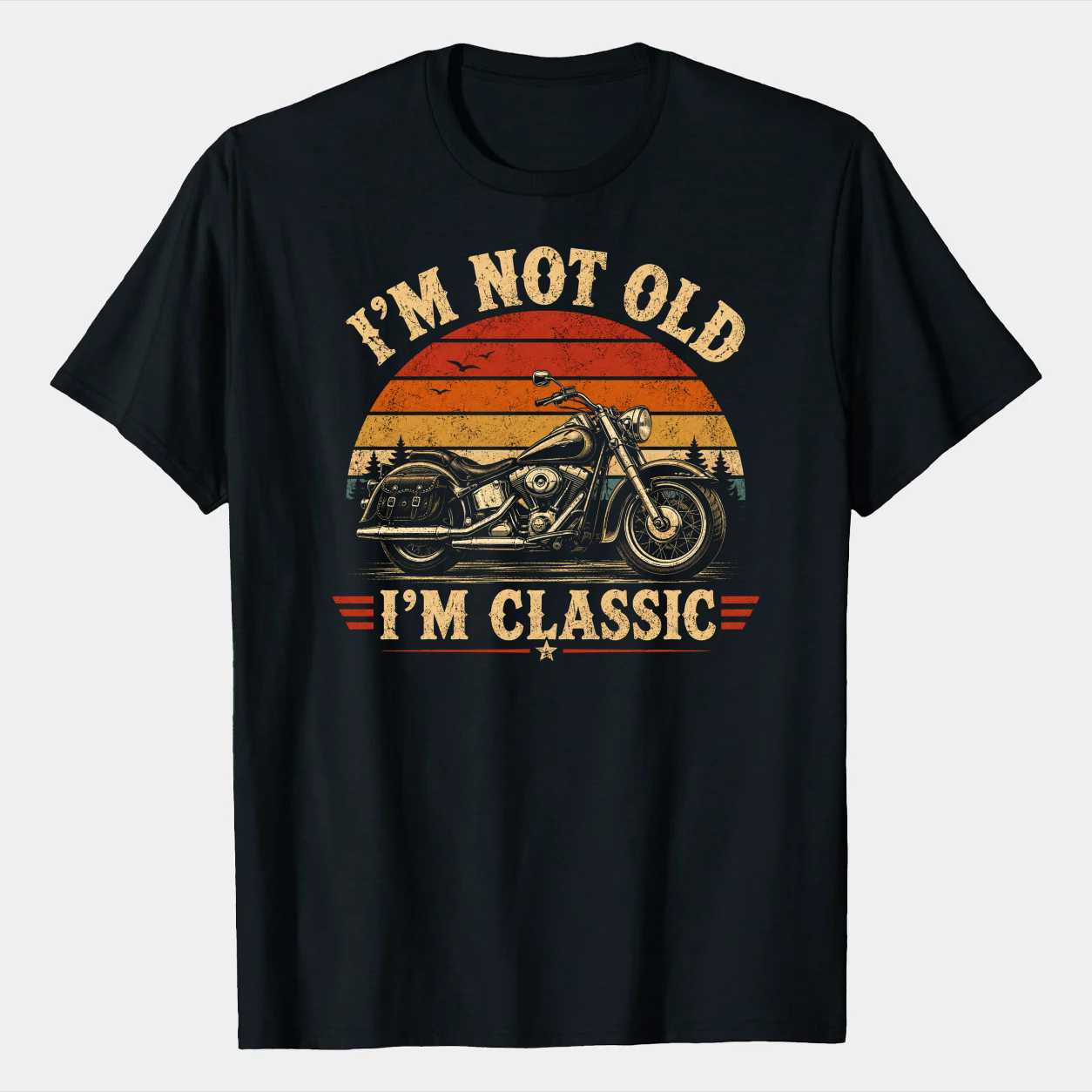 I'm Not Old I'm Classic Motorcycle T-Shirt for Adults - Vintage Style, Perfect Gift