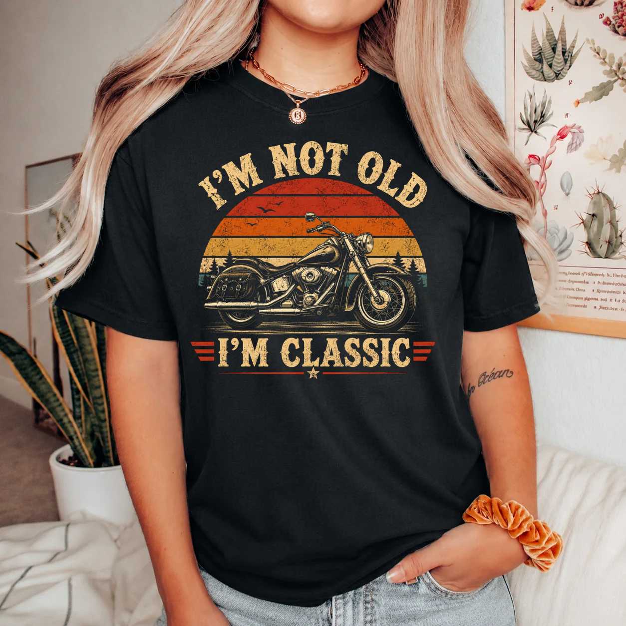 I'm Not Old I'm Classic Motorcycle T-Shirt for Adults - Vintage Style, Perfect Gift