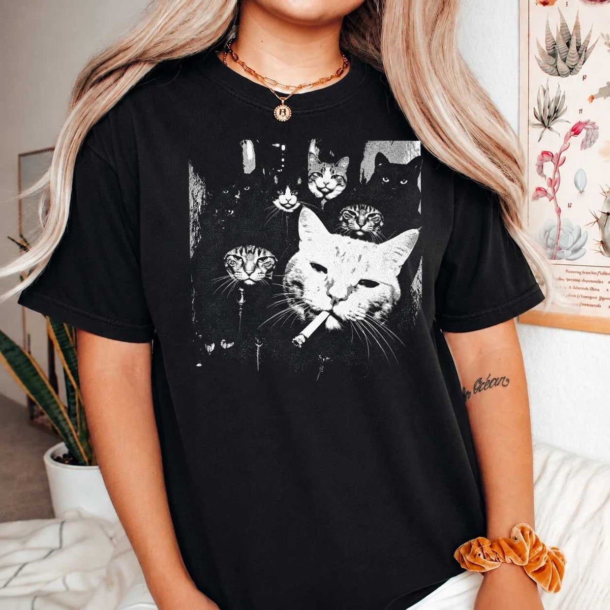Cat T-Shirt - Unique Design for Cat Lovers | Soft Cotton | Idea
