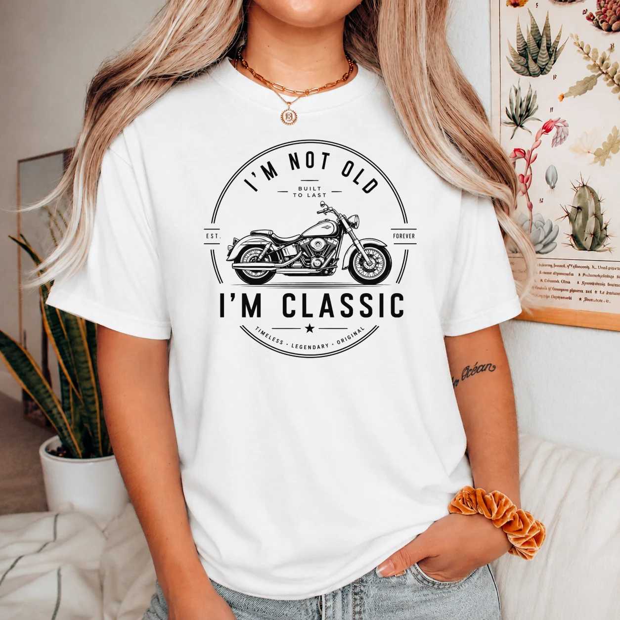 I'm Not Old I'm Classic Motorcycle Comfort Colors T-Shirt for Men Funny Biker Gift