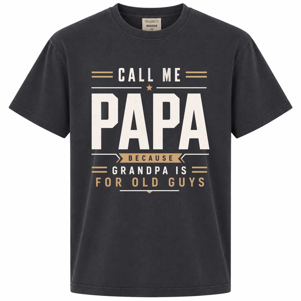 Minimalist Papa Shirt Funny Family Humor Tee for Cool Grandfathers and Fathers