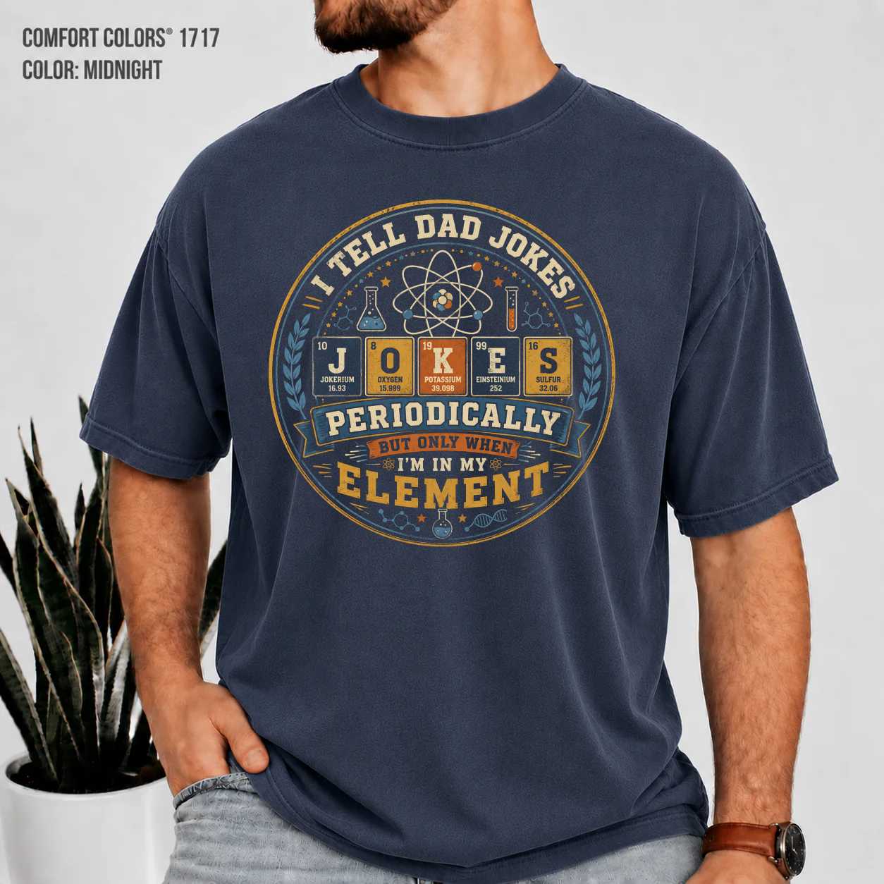 Science Dad Sweatshirt Funny Atomic Orbit Chemistry Humor Graphic Gift for Fathers Engineers STEM Teachers and Nerd Dads
