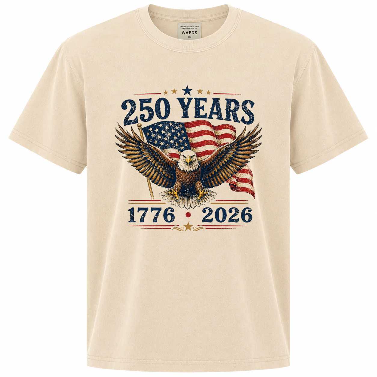 USA 250 Anniversary Eagle T-Shirt Vintage Patriotic Independence Day 1776 2026 American Pride Graphic Tee
