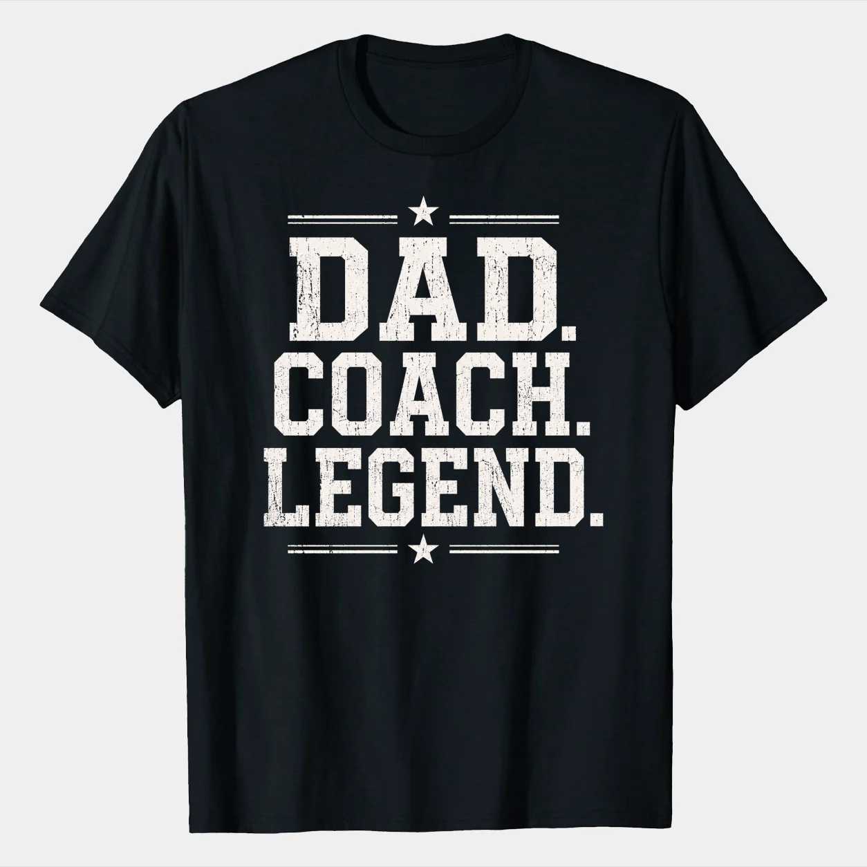 Dad Coach Legend T-Shirt for Sports Dads and Youth Coaches Premium Cotton Graphic Tee