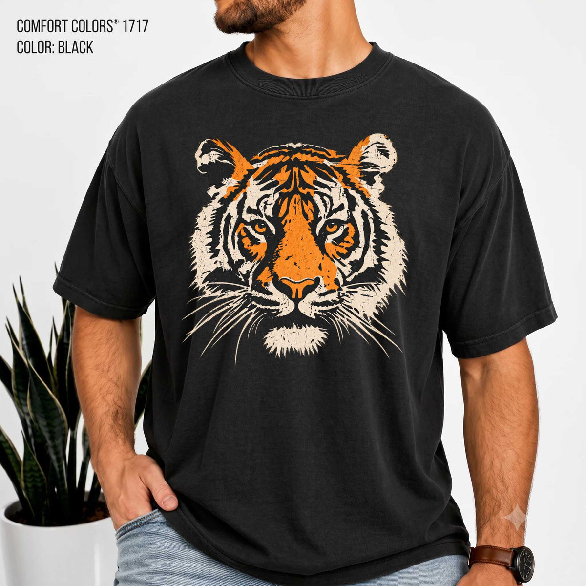 Tiger Graphic T-Shirt - Bold Animal Design | Unique Style | Perfect