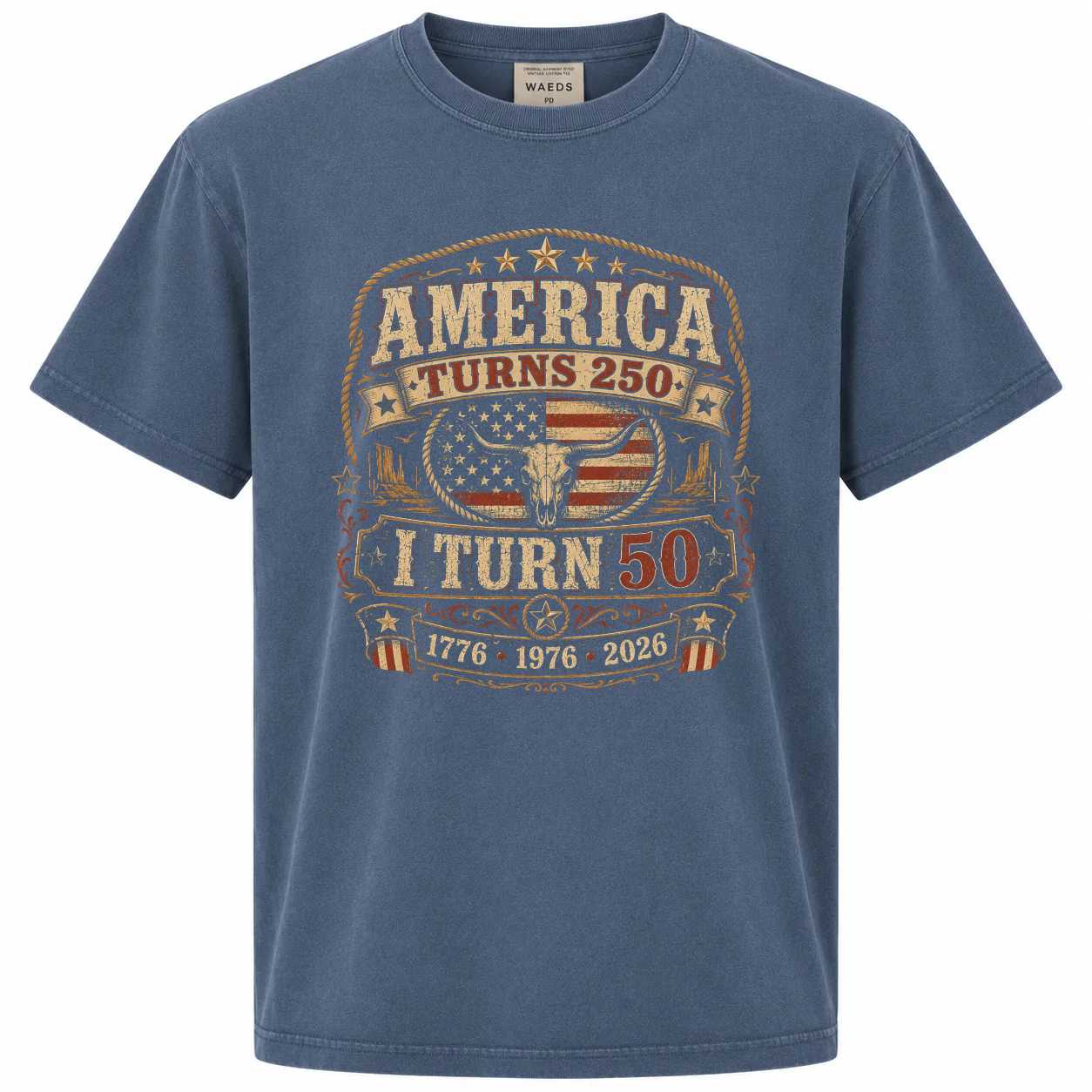 Funny America Turns 250 T-Shirt - Celebrate 50th Birthday in Style | Vintage Design | Perfect Gift