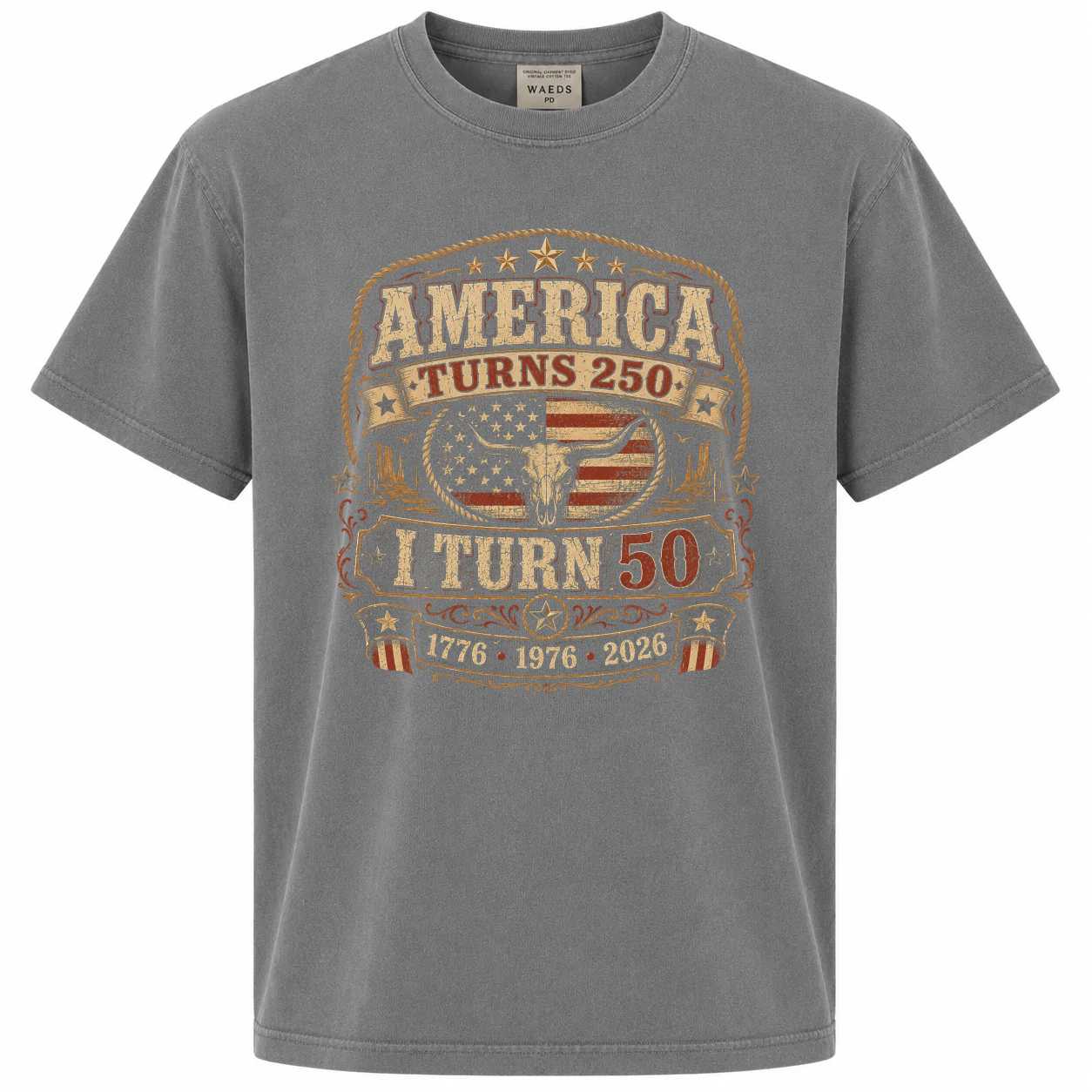Funny America Turns 250 T-Shirt - Celebrate 50th Birthday in Style | Vintage Design | Perfect Gift