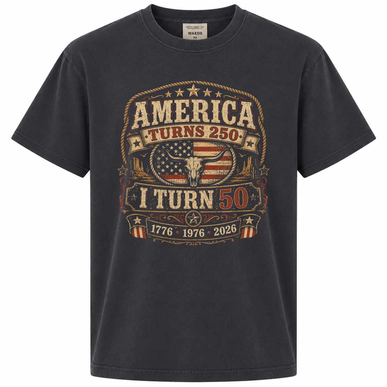Funny America Turns 250 T-Shirt - Celebrate 50th Birthday in Style | Vintage Design | Perfect Gift