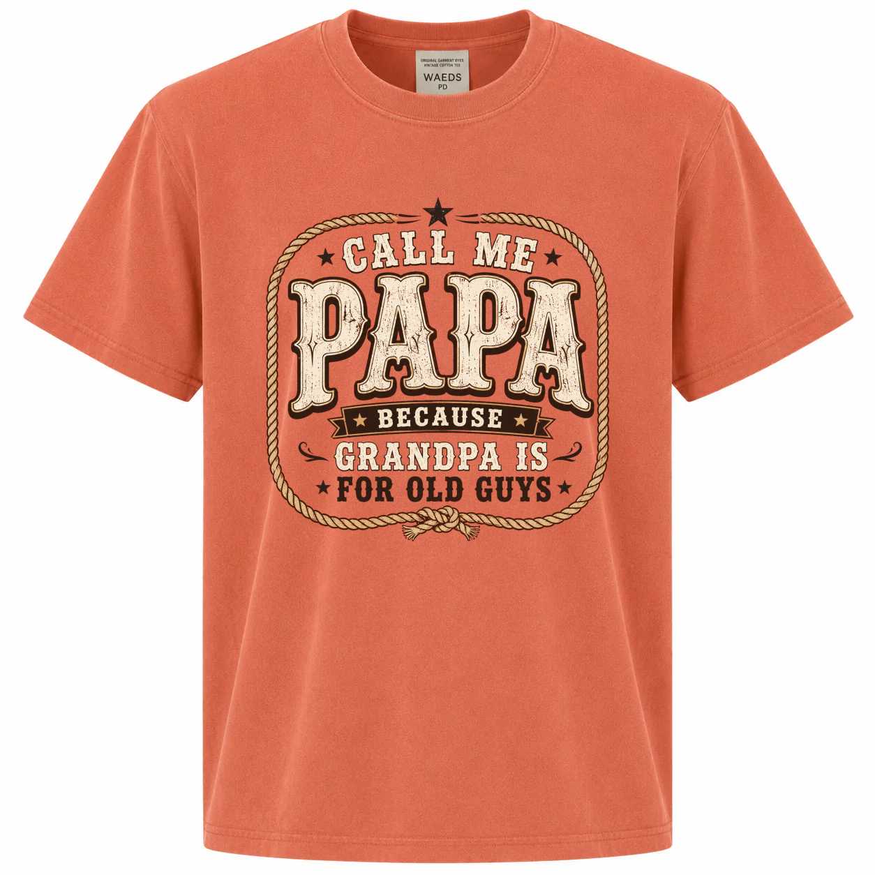 Western Papa Shirt Funny Rustic Grandpa Alternative Tee Country Style Gift