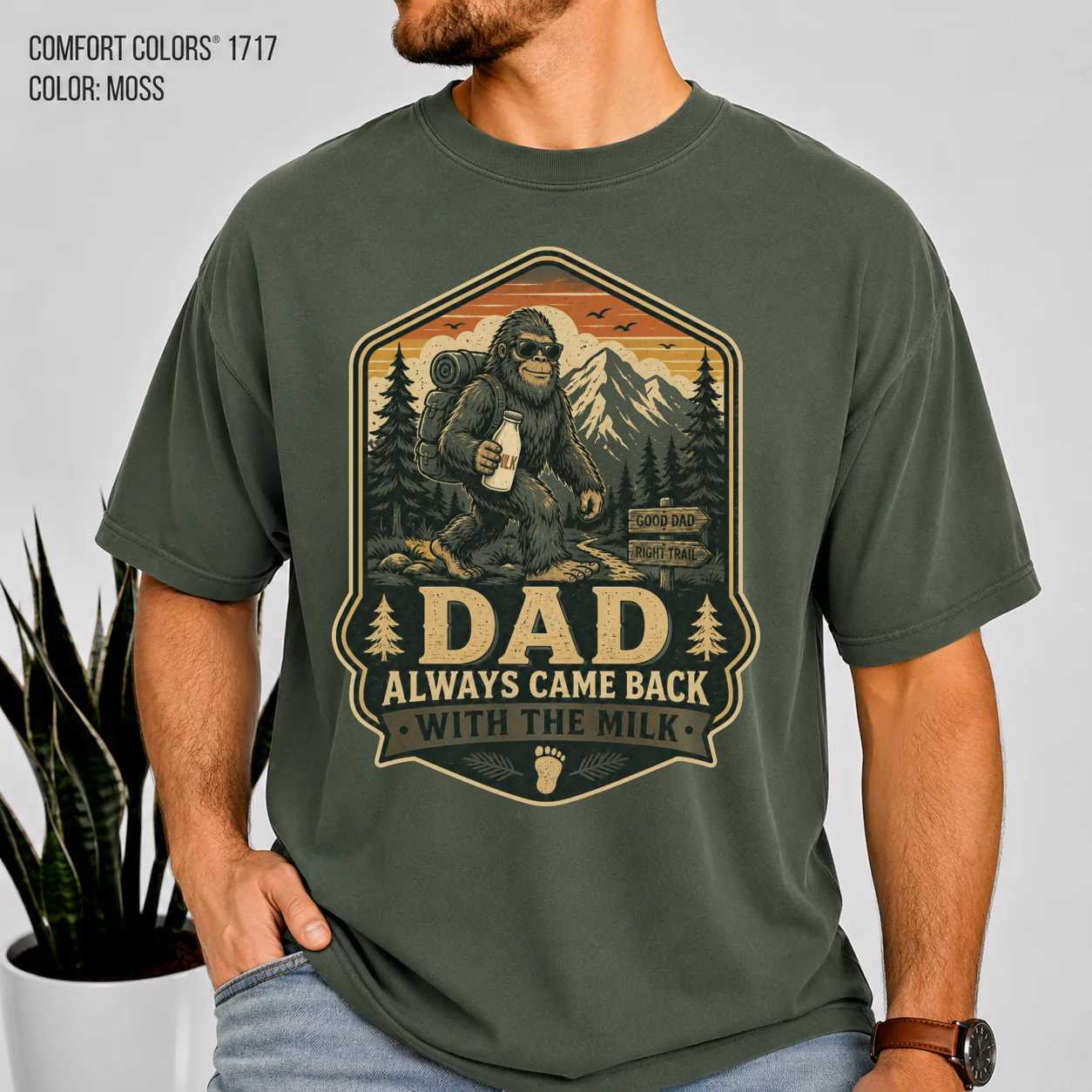 Funny Dad Hoodie Comfort Colors for Dads - Bigfoot Humor Design, Unique Gift