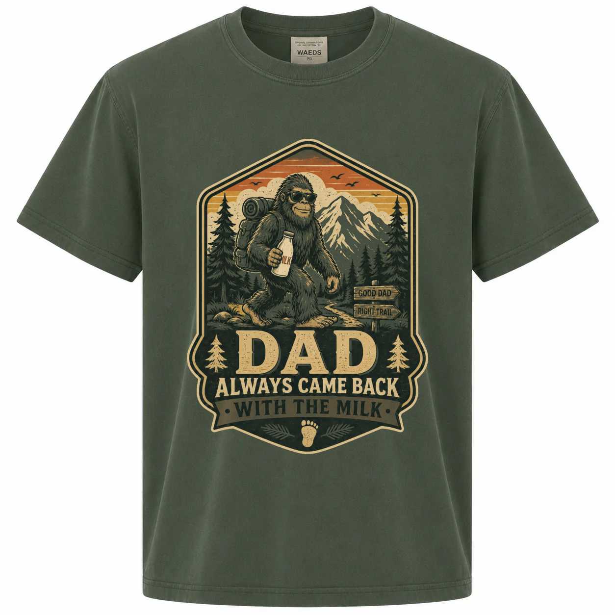 Funny Dad Hoodie Comfort Colors for Dads - Bigfoot Humor Design, Unique Gift