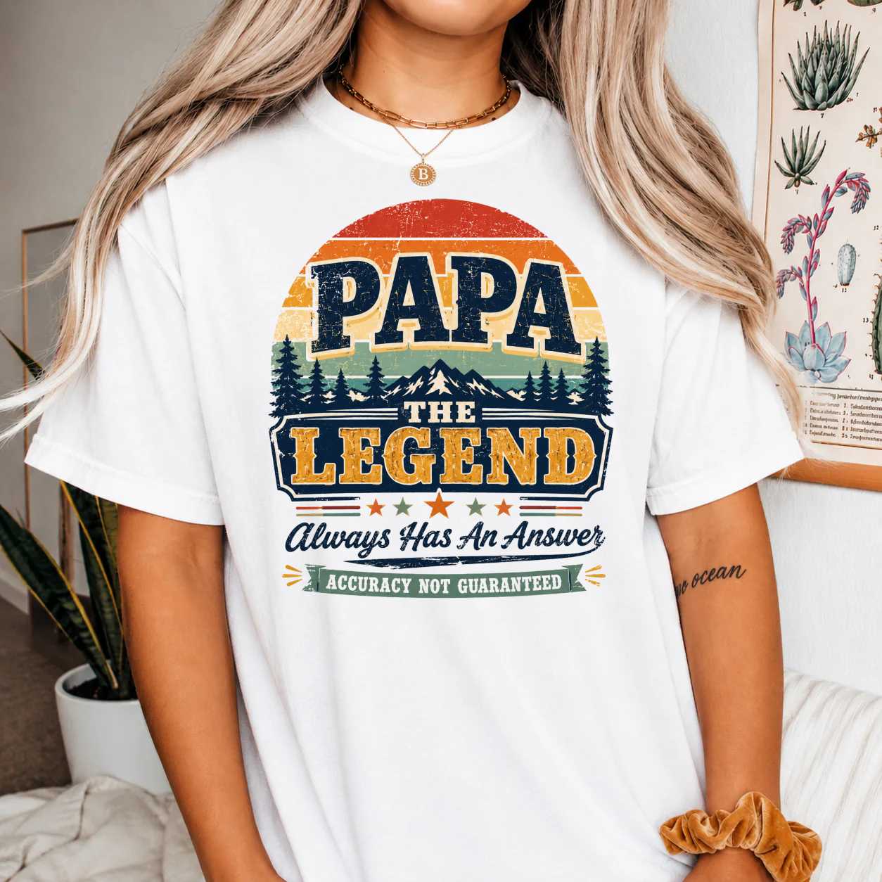 Papa The Legend T-Shirt for Dads - Funny Gift, Unique Design