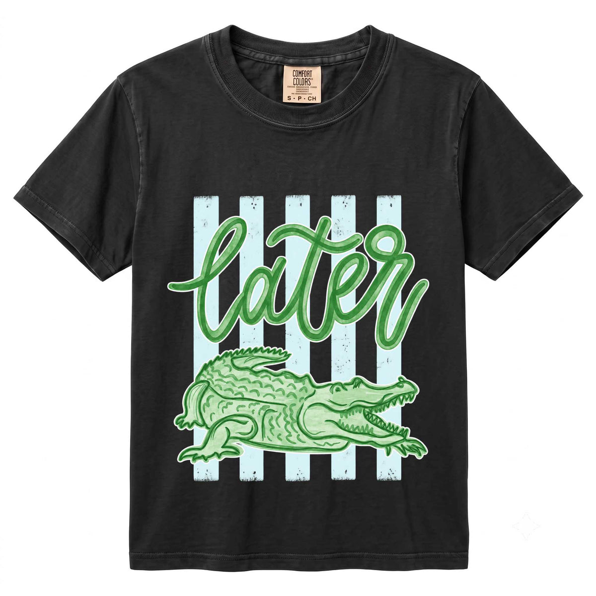 T-Shirt - Fun Alligator Design with 'Later' Phrase | Casual Vibe | Perfect for Summer