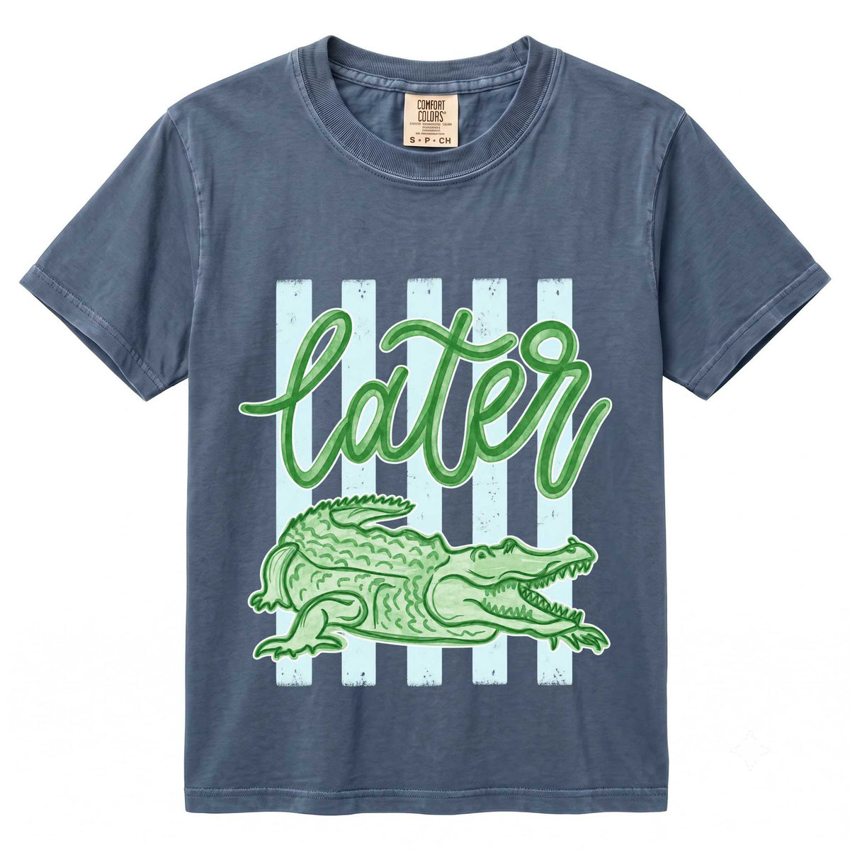 T-Shirt - Fun Alligator Design with 'Later' Phrase | Casual Vibe | Perfect for Summer