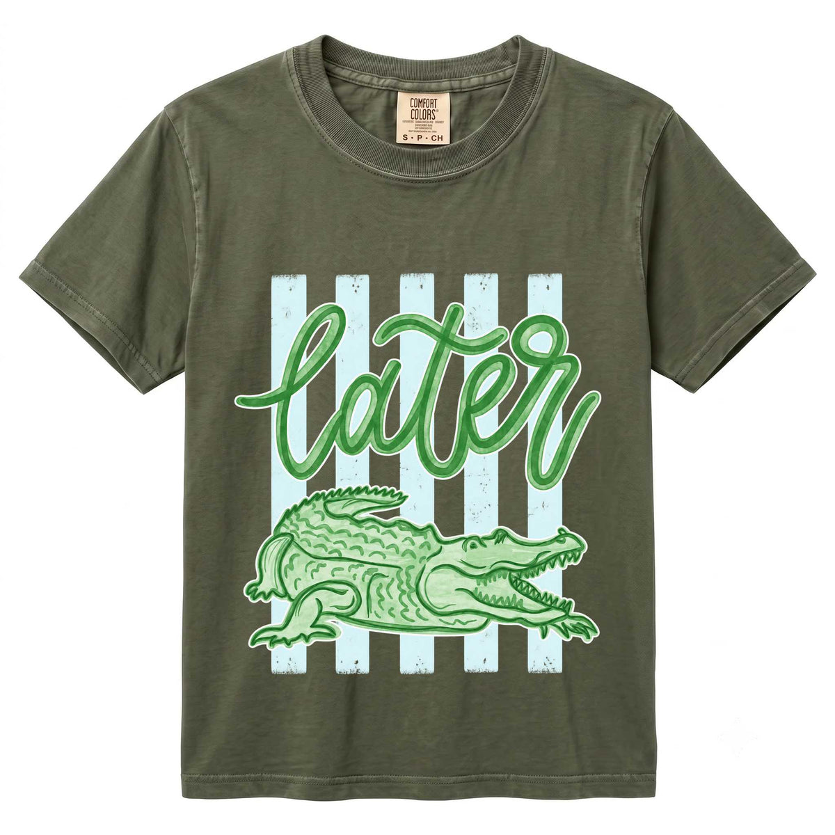 T-Shirt - Fun Alligator Design with 'Later' Phrase | Casual Vibe | Perfect for Summer