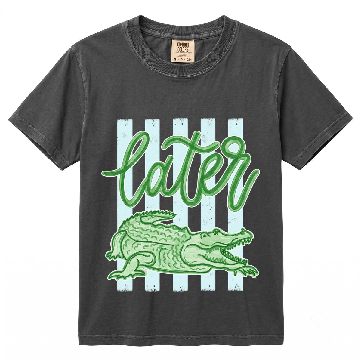 T-Shirt - Fun Alligator Design with 'Later' Phrase | Casual Vibe | Perfect for Summer